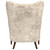 Micah Cream Fur Accent Chair