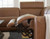 Magic Man Caramel 6pc Power Reclining Sectional