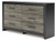 Broachmyn Black/Gray Six Drawer Dresser