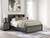 Broachmyn Queen Black/Gray Bookcase Bed