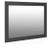 Broachmyn Black/Gray Bedroom Mirror
