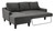 Jarreau Gray Sofa/Couch Chaise Full Sleeper