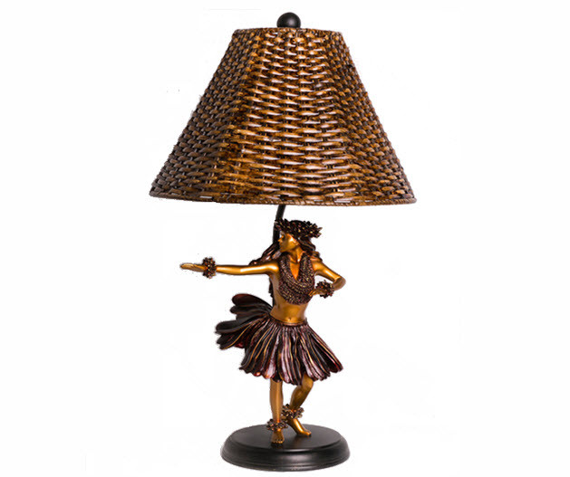 Helion、LA FILLE AUX PIEDS、海外版超希少レゾネ、新品額付 Hula Girl Lamp by Kim Taylor Reece - Kilohinani - Style Hawaii