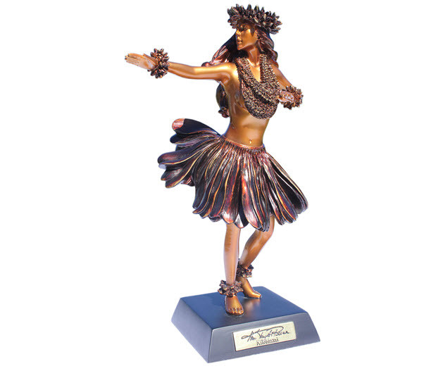 Hawaiian Hula Girl Statue by Kim Taylor Reese