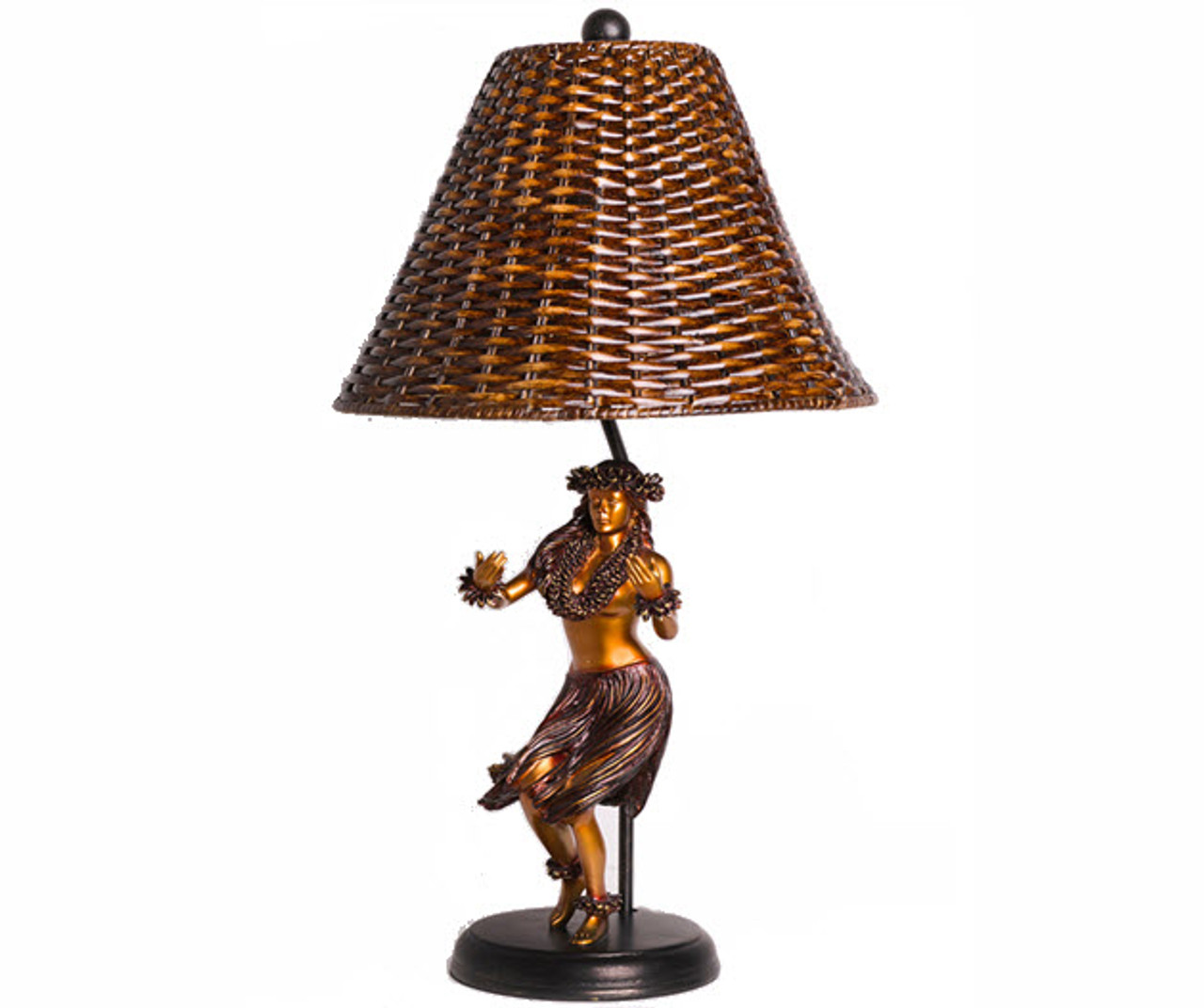 bronze hula lamp