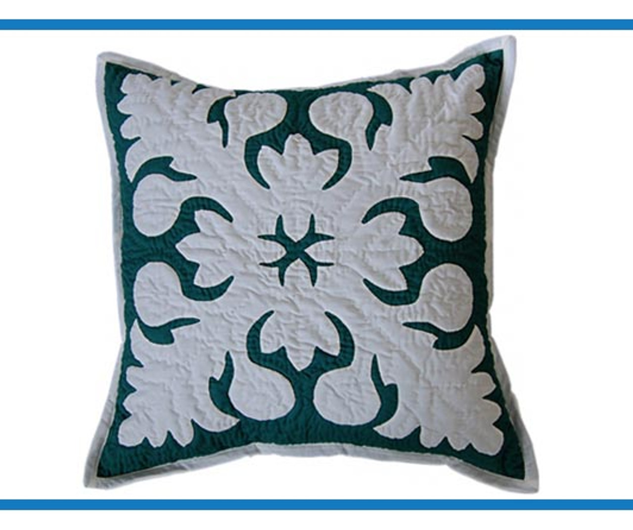 Hawaiian Quilt Pillow Slip Ulu Breadfruit Style Hawaii