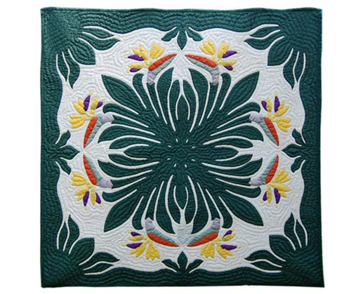 Tropical Bird of Paradise Quilted Wall Hanging Tropical Bird of Paradise Quilted Wall Hanging