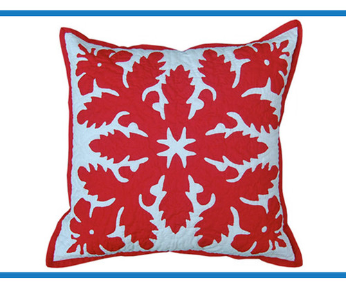 Hibiscus Hawaiian Quilted Pillow Slip Hibiscus Hawaiian Quilted Pillow Slip