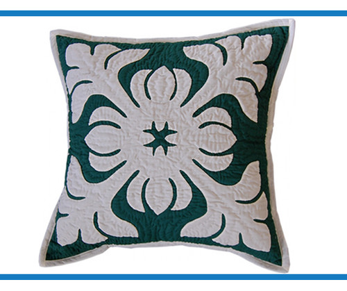 Puakinikini Hawaiian Quilted Pillow Slip Puakinikini Hawaiian Quilted Pillow Slip