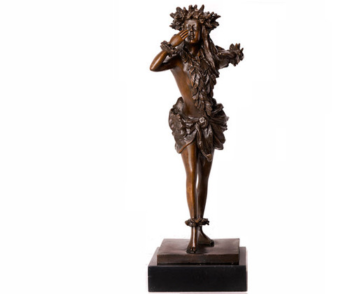 Bronze Hula Girl Sculpture by Kim Taylor Reese