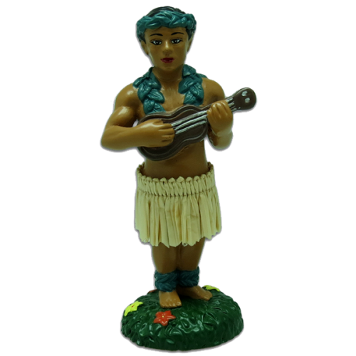 Hula Boy Playing Ukulele Dashboard Doll Hula Boy Playing Ukulele Dashboard Doll