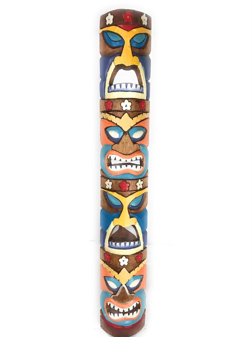 40" Love Money and Health Colorful Tiki Mask