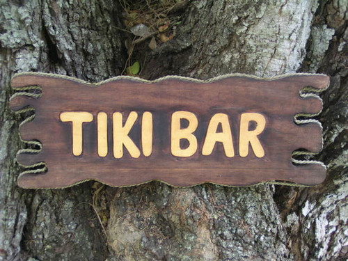 Driftwood Tiki Bar Sign Driftwood Tiki Bar Sign