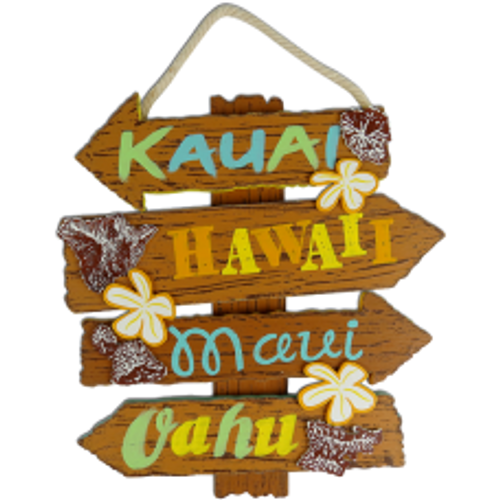 HAWAIIAN ISLANDS wood Sign HAWAIIAN ISLANDS wood Sign