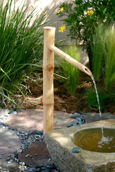 7 Small Adjustable Bamboo Water Spout Fountain. Feng Shui Water Fall.  Japanese Zen Garden Water Feature
