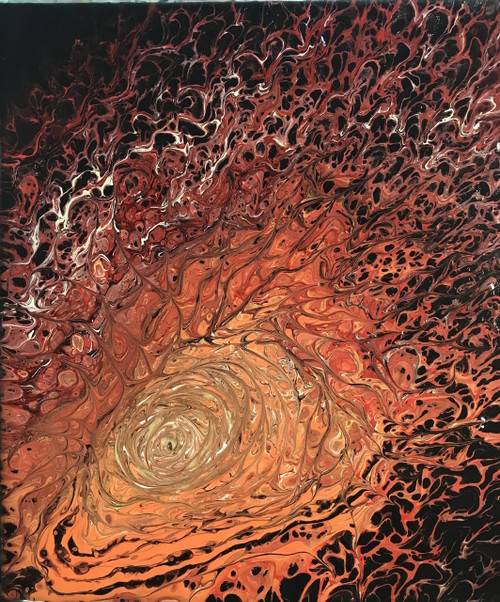 Lava Galaxy - 12" x 12" Acrylic on Canvas