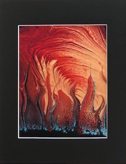 Madame Pele's Cathedral I -  11" x 14" Matted Print Madame Pele's Cathedral I -  11" x 14" Matted Print