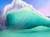 COLOR ME AQUA II HAWAIIAN BREAKING OCEAN WAVE PAINTIMG