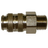 Coupler 1/4in - Steel Male Thread