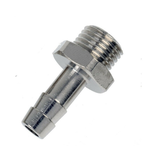 Nickel Plated Brass Hosetail 1/4in -1/4in