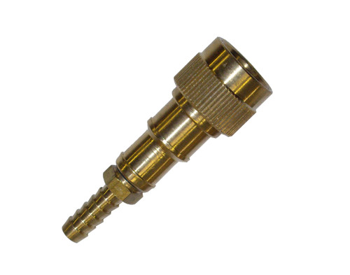 Coupler 1/2in - Brass w/6mm hosetail for HRP1