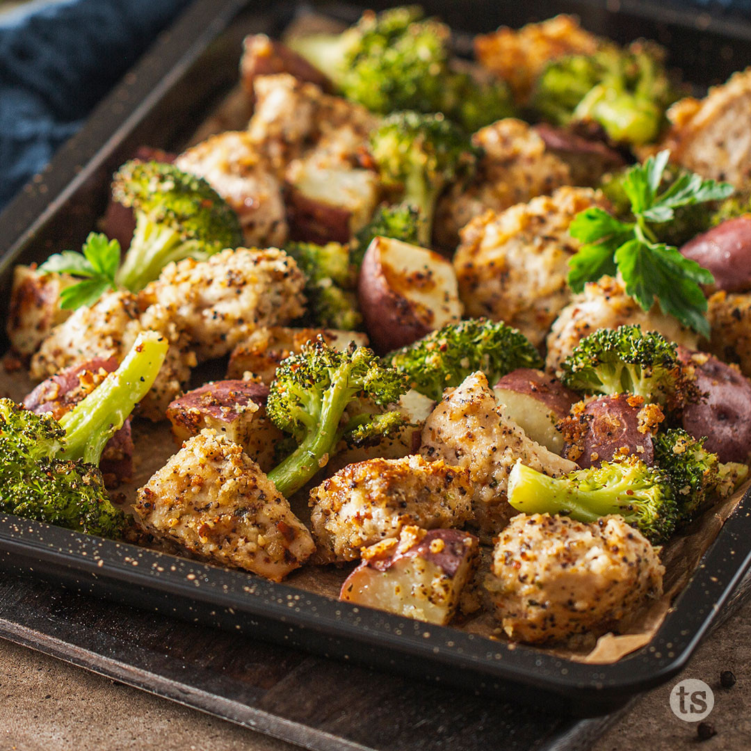 Sweet Potatoes Sheet Pan Boneless Skinless Chicken Thighs And