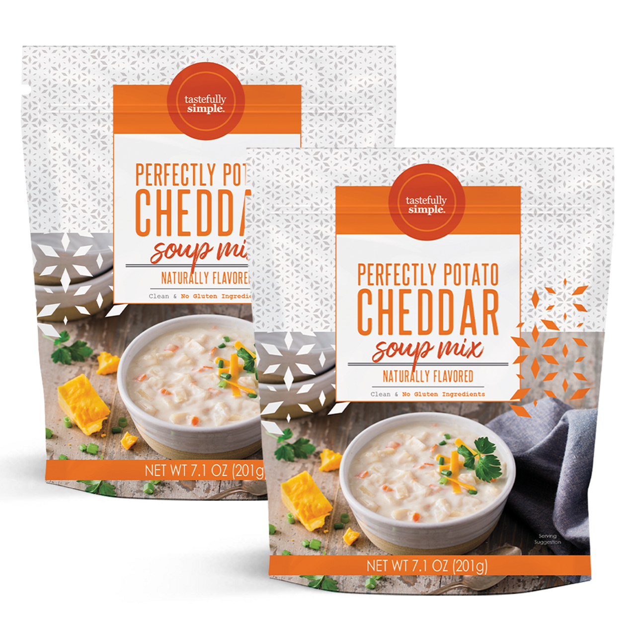 Tastefully Simple Perfectly Potato Cheddar Soup - 2 Pack