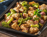 ONE Pan Peppery Ranch Chicken Veggies Mix Preparation