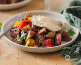 Sausage Potato Hash on the Flattop Griddle