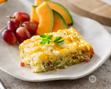 Simple Ham Cheese Breakfast Bake