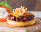 Air Fryer Bacon BBQ Burgers
