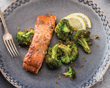 Citrus Herb Roasted Salmon Broccoli