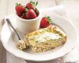 Ham Swiss Crustless Quiche