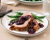 Roasted Pork Loin with Balsamic Berry Sauce