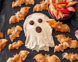 Salted Butterscotch Ghost with Cinnamon Apple Bats