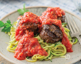 Zoodles Grilled Meatballs