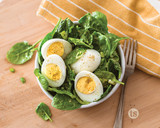 Hard Boiled Egg Spinach Breakfast