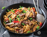 Bayou Bourbon Beef Noodles