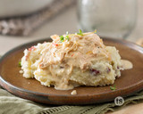 Creamed Chicken over Mashed Potatoes