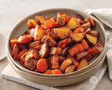 Maple Bacon Roasted Potatoes Carrots
