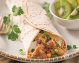 Slow Cooked Salsa Chicken Wraps