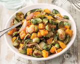Roasted Squash Brussels Sprouts
