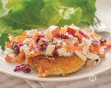 Turkey Milanese with Vidalia Apple Slaw