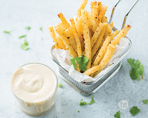 Jicama Fries with Fiesta Dipping Sauce