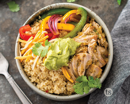 Pork Carnita Burrito Bowls