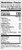 Nutrition Facts label for Pumpkin Bread with Maple Glaze.