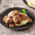 Plate featuring Onion Onion Meatballs & Gravy