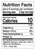 Nutrition Facts label for one pot chicken italiano mix