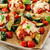 Baked chicken topped with marinara sauce and melted cheese, served with roasted zucchini and cherry tomatoes.