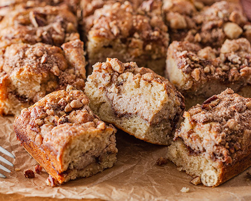 Pumpkin Spice Pecan Crumb Cake